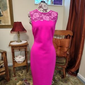 Ted Baker Fuchsia Midi Dress